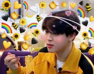 💛 Jimin kpop, bts, jimin, idol, fan, emoji telegram sticker