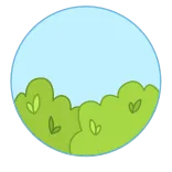👀 arbusto, naturaleza, jardín, follaje telegram sticker