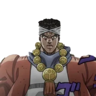 😰 Avdol JoJo's Bizarre Adventure Avdol, Le bizzarre avventure di JoJo, Anime, Personaggio, Sticker telegram sticker