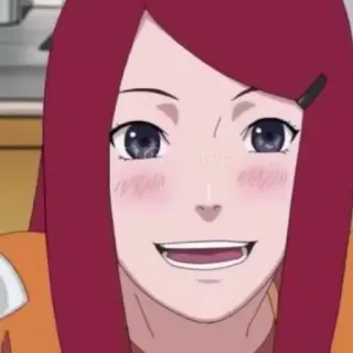 ☺️ Kushina Uzumaki Naruto Аниме, Наруто, Кушина Узумаки, Женщина, Персонаж telegram sticker