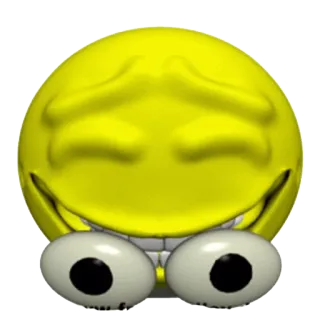 🙀 表情符号, 微笑, 快乐, 黄色 telegram sticker