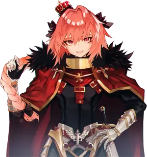 😡 Astolfo Anime, Mangá, Espada, Coroa, Personagem telegram sticker