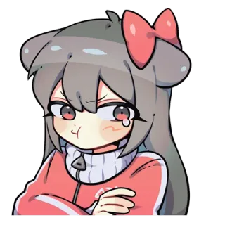 🎀 Gadis anime, Kartun, Menangis, Lucu, Sedih whatsapp sticker