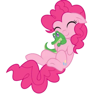🐊 Pinkie Pie My Little Pony Пинки Пай, My Little Pony, Мультфильм, Пони, Дружба, Крокодил telegram sticker