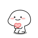 ❤️ น่ารัก, ความรัก, หัวใจ, คาวาอิ, การ์ตูน telegram sticker