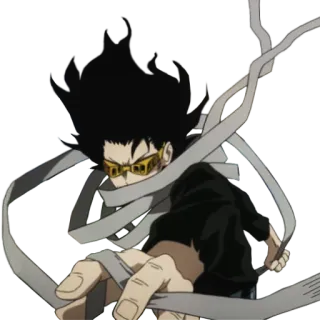 😠 Aizawa My Hero Academia Anime, My Hero Academia, Aizawa, Eraserhead, Héroe, Personaje telegram sticker