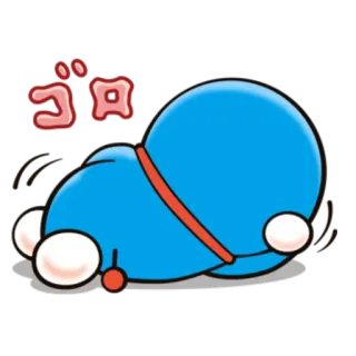 😶 Doraemon ゴロ дораэмон, аниме, мультфильм, кот-робот, японский, милый telegram sticker