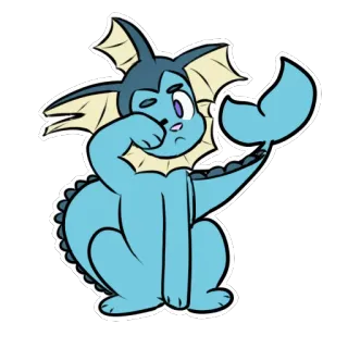 😖 Vaporeon Pokemon pokemon, vaporeon, süß, anime, videospiel telegram sticker