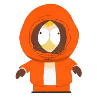 🤢 Kenny McCormick South Park kenny, south park, cartoon, animation, orange, hoodie telegram sticker
