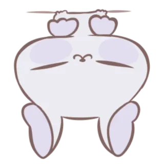 🍒 lindo, burbuja, animal, durmiendo, dibujos animados telegram sticker