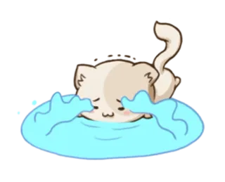 😭 kot, płacz, smutny, słodki, zwierzę, naklejka telegram sticker