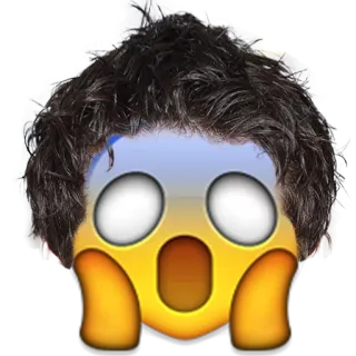 😱 emoji, face, scared, expression, emotion telegram sticker