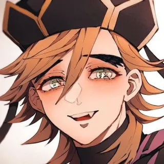 🌟 Doma Demon Slayer 动漫, 恶魔, 童磨, 鬼灭之刃, 角色, 反派, 漫画 whatsapp sticker