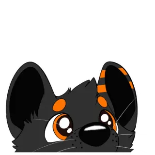 😶 animal, dessin animé, chien, mignon, animal de compagnie, dessin, autocollant telegram sticker