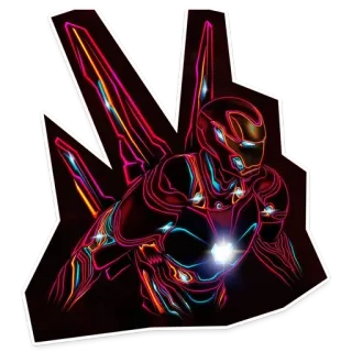 👌 Iron Man Homem de Ferro, Super-herói, Banda Desenhada, Marvel, Tony Stark, Vingador, Armadura telegram sticker
