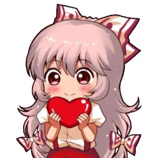 ❤️ Аниме, Манга, Мультфильм, Кавай, Сердце, Любовь, Мило telegram sticker