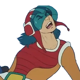 😖 anime, kiệt sức, mồ hôi, mũ bảo hiểm, hoạt hình, biểu cảm telegram sticker