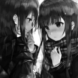 🫀 Anime, Garotas, Estudantes, Amizade, Arte whatsapp sticker