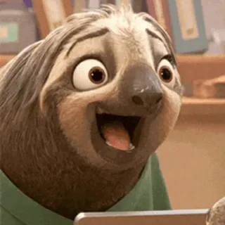 💤 Flash Slothmore Zootopia Faultier, Zoomania, Tier, Cartoon, Film telegram sticker
