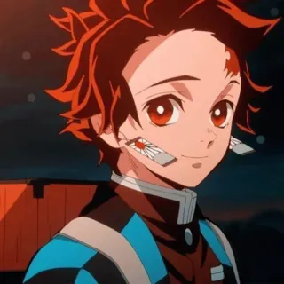 ❤️ Tanjiro Kamado Demon Slayer アニメ, 鬼滅の刃, 炭治郎, キャラクター, マンガ telegram sticker