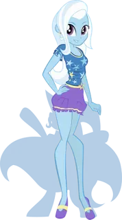 👌 Trixie Lulamoon My Little Pony: Equestria Girls Trixie Lulamoon, Equestria Girls, Cartoonfigur, Pony telegram sticker