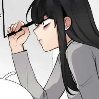 🐈‍⬛ mulher, desenho, desenho animado, anime, personagem telegram sticker