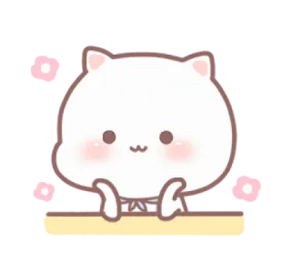 💗 gato, lindo, animal, dibujo animado telegram sticker