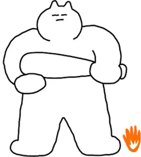 🔫 gatto, bianco, animale, adesivo telegram sticker
