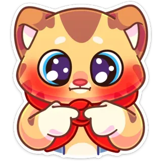 🤭 猫, 動物, 可愛い, 漫画, ステッカー telegram sticker