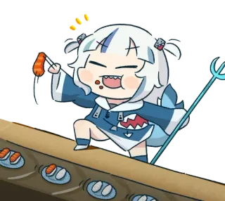 🤩 อนิเมะ, ฉลาม, VTuber, อาหาร, คาวาอิ telegram sticker