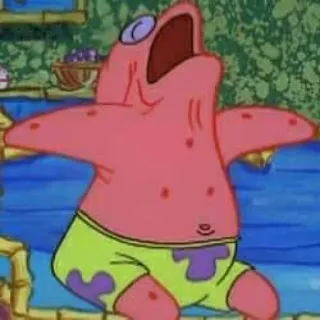 🥢 Patrick Star Spongebob Squarepants patrick star, spongebob, cartoon, nickelodeon, meme whatsapp sticker
