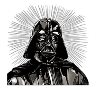 😠 Darth Vader Star Wars Dark Vador, Star Wars, Film, Science-Fiction, Méchant, Pop Culture telegram sticker