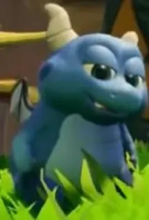 😝 Spyro rồng, Spyro, hoạt hình, trò chơi điện tử, rồng xanh, dễ thương, nhân vật game telegram sticker