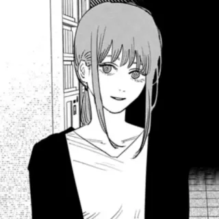 🙂 Makima Chainsaw Man anime, manga, chainsaw man, makima, character, woman telegram sticker