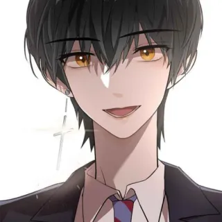 🩸 Аниме, Мужчина, Персонаж, Портрет, Рисунок telegram sticker