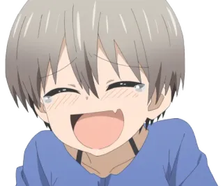 😆 Uzaki Hana Uzaki-chan Wants to Hang Out! Аниме, Узаки-тян, Мило, Персонаж, Улыбка, Узаки telegram sticker
