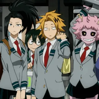 ⚡️ My Hero Academia Anime, Uniformes escolares, Personajes, Estudiantes, Dibujos animados whatsapp sticker