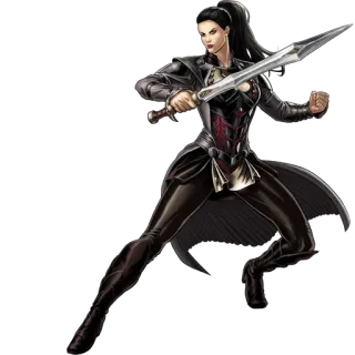 👊 woman, sword, fighter, warrior, action, fantasy telegram sticker
