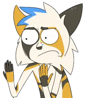 🙌 Cartoon, Anthropomorph, Tier, Figur, Sticker, Ausdruck, Fuchs telegram sticker