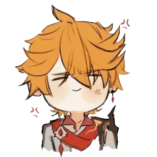 😤 Tartaglia Genshin Impact tartaglia, genshin impact, animé, personnage whatsapp sticker