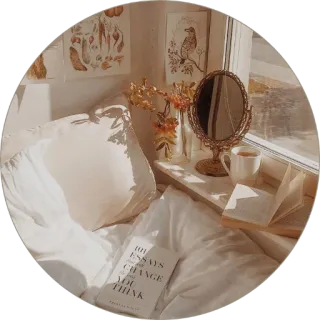 👝 101 ESSAYS THAT WILL CHANGE THE WAY YOU THINK chambre, livre, essais, fenêtre, déco, lecture, cosy, esthétique telegram sticker