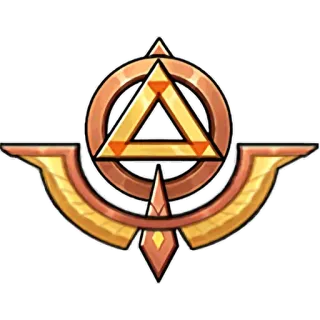 💯 symbol, triangle, circle, gold, geometry telegram sticker