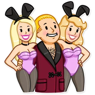 Fallout Vault Boy telegram stickers