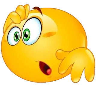 😮 emoji, thinking, confused, expression, cartoon, question telegram sticker