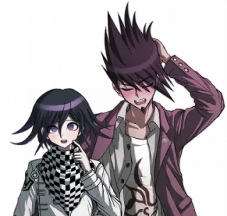 💜 Kokichi Oma Anime, Personagens, Dupla, Interação, Amigos telegram sticker