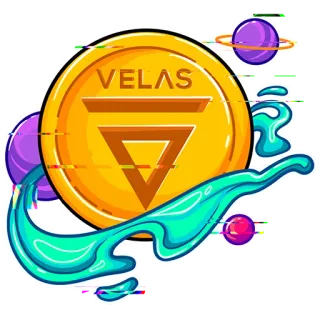 🪙 VELAS монета, крипто, цифровая валюта, Velas, финансы telegram sticker