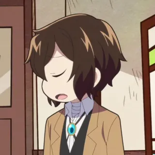 🧳 Osamu Dazai Bungou Stray Dogs Anime, Bungou Stray Dogs, Dazai, Osamu Dazai, Personnage, Dessin animé, Manga telegram sticker