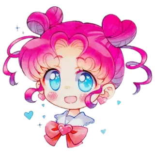 😍 Sailor Chibi Moon Sailor Moon アニメ, マンガ, ちびキャラ, 可愛い, セーラームーン, セーラーちびムーン telegram sticker