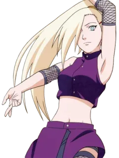 ✌ Ino Yamanaka Naruto Anime, Naruto, Ninja, Ino Yamanaka, Karakter perempuan telegram sticker