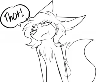 😡 Thot! thot, offensive, slang, cartoon, meme telegram sticker
